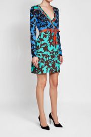 DvF Printed Wrap Dress at Stylebop